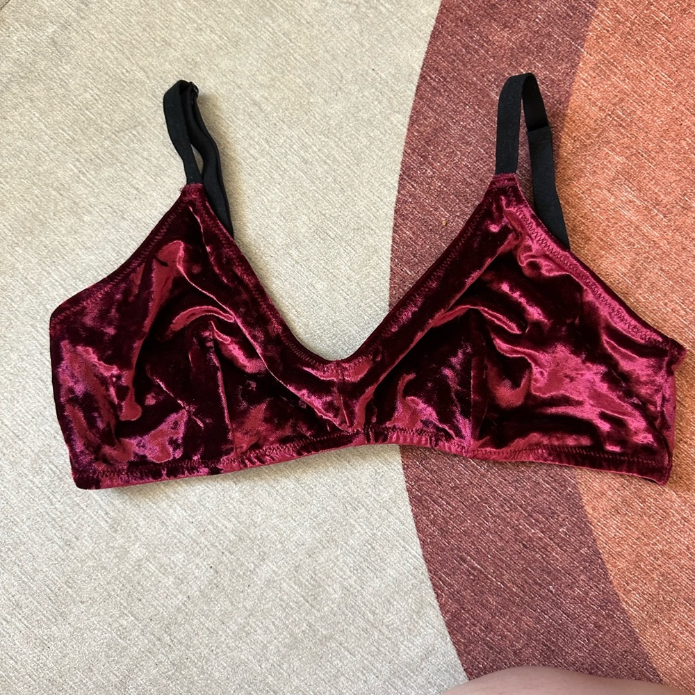 Red Velvet Bralette